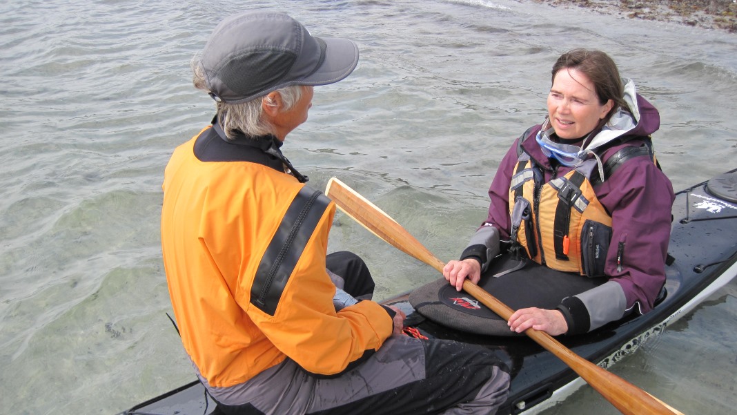 Smil på læben når du er på havet i kajak
