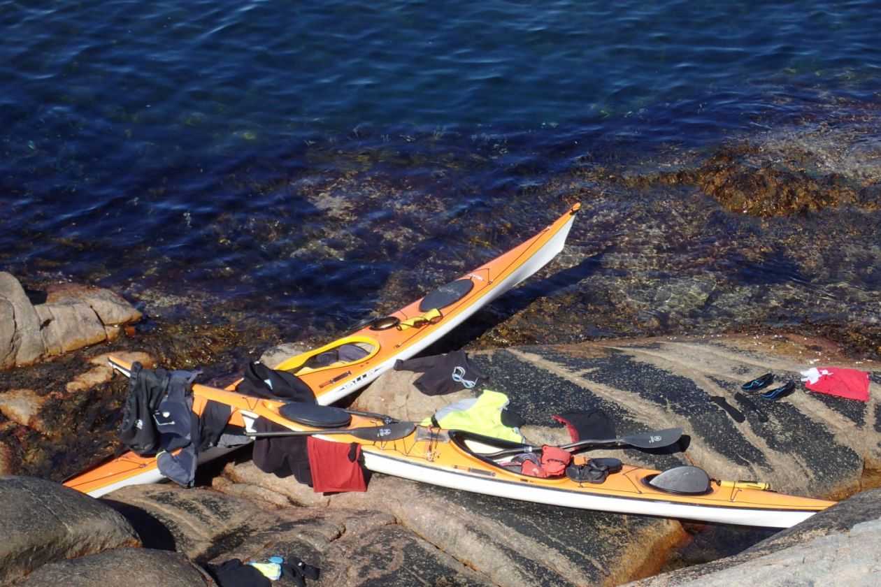 Frokost på en lille ø i skærgården